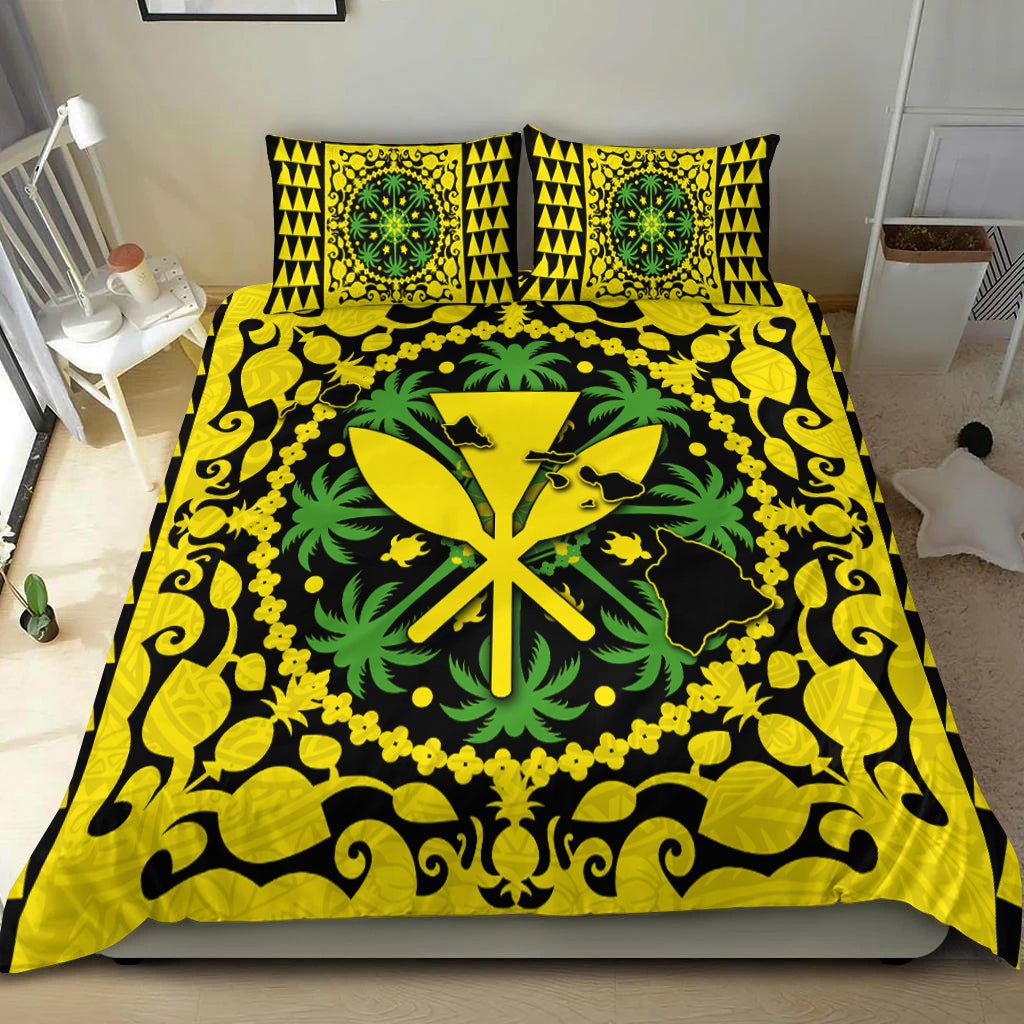 Hawaii Bedding Set Kanaka Maoli No.3 Yellow Style
