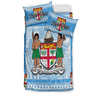 (Custom Personalised) Fiji Bedding Set Blue Style No.1