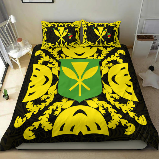 Hawaii Bedding Set Kanaka Maoli No.1 Black Style