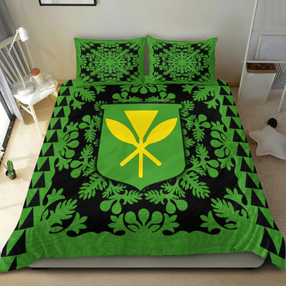 Hawaii Bedding Set Kanaka Maoli No.2 Green Style