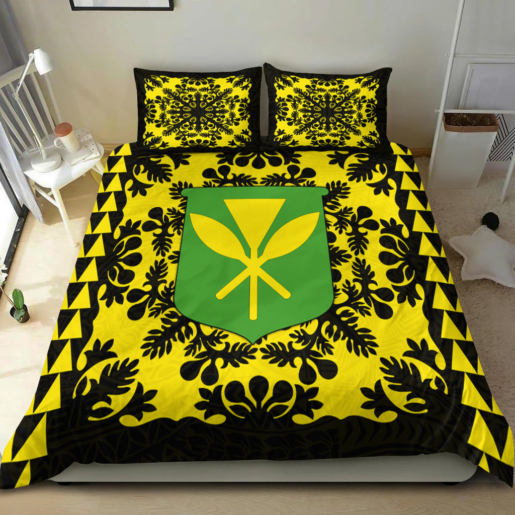 Hawaii Bedding Set Kanaka Maoli No.2 Black Style