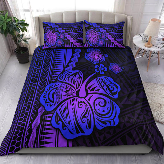 Polynesian Hibiscus Bedding Set Hawaiian Style No.3