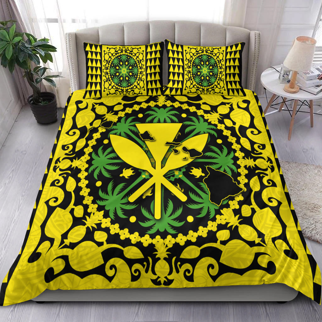 Hawaii Bedding Set Kanaka Maoli No.3 Yellow Style