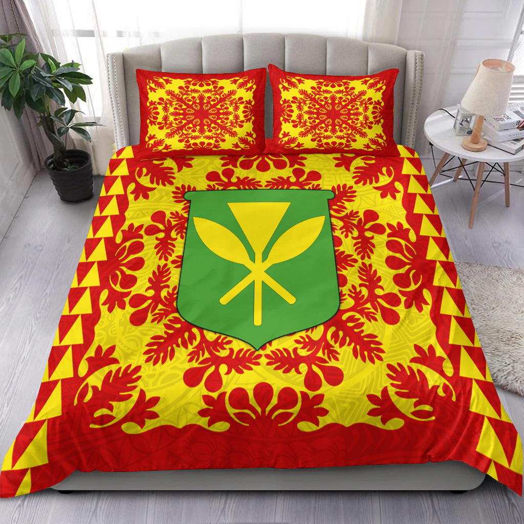 Hawaii Bedding Set Kanaka Maoli No.2 Red Style