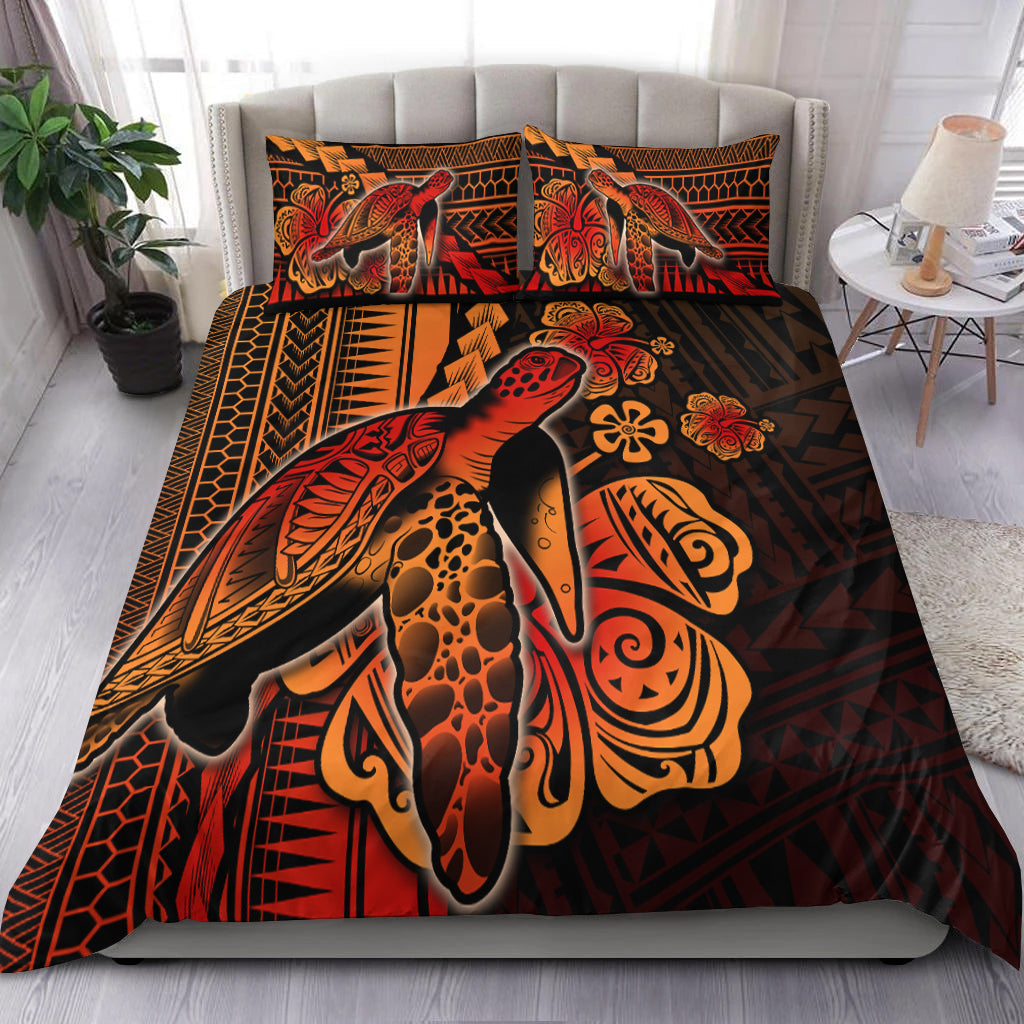 Polynesian Turtle Bedding Set Polynesian Patterns Color No.2