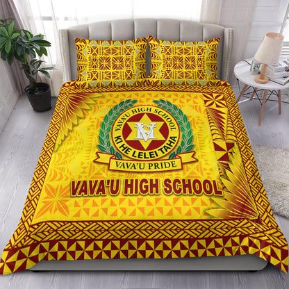 Tonga Vava'u High School Bedding Set Simplified Version Gold
