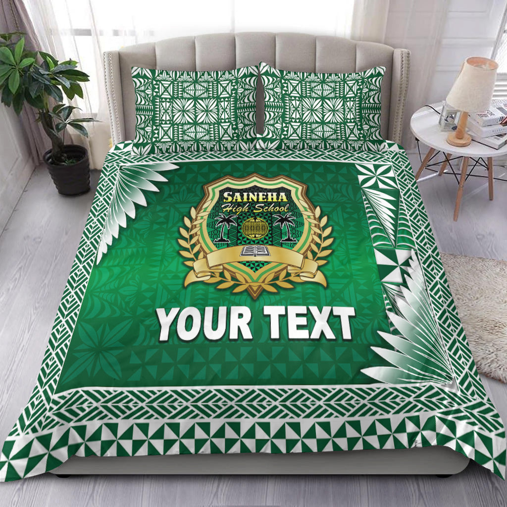 (Custom Personalised) Tonga Saineha High School Bedding Set Simplified Version