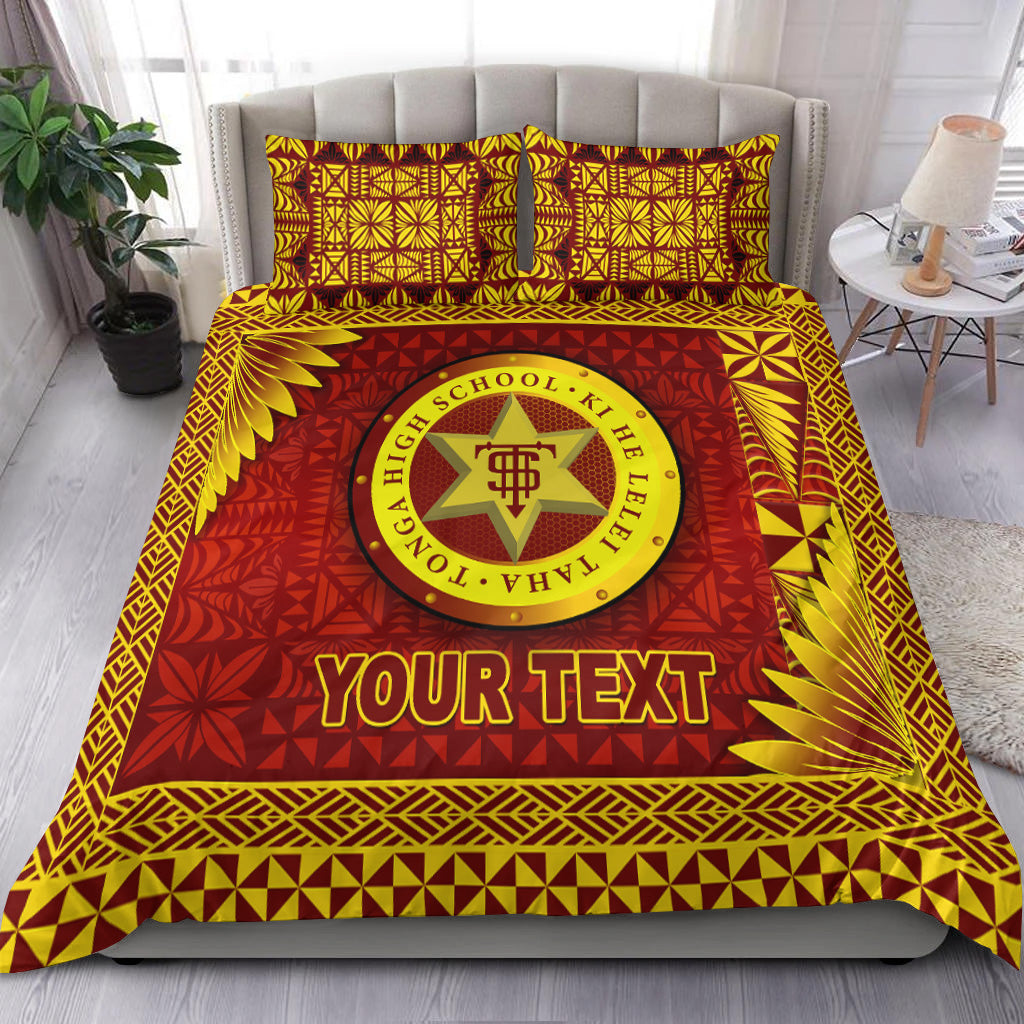 (Custom Personalised) Tonga High School Bedding Set Simplified Version