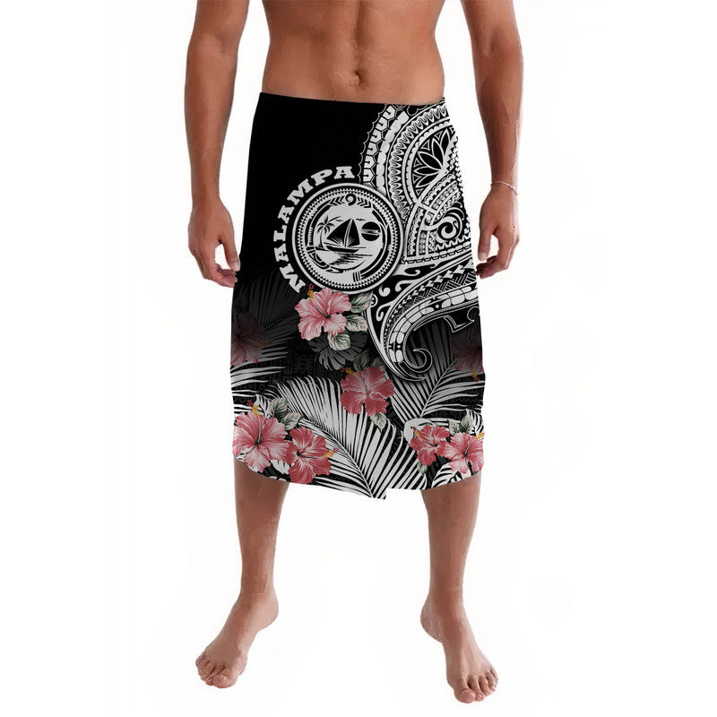 Vanuatu Malampa Province Lavalava Hibiscus Tribal Polynesian Tattoo Ver Black