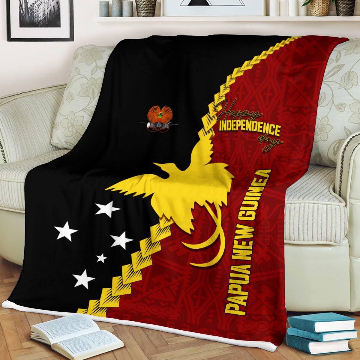 Papua New Guinea Premium Blanket 47th Independence Anniversary Motu Revareva