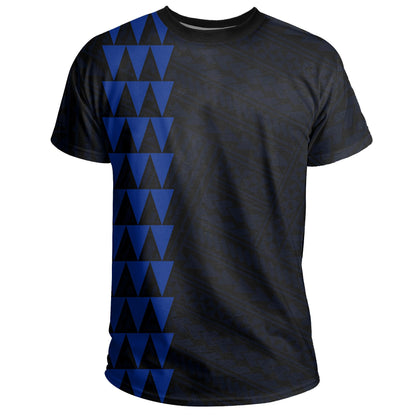 Hawaii Kakau Three Turtles T - Shirt - Blue - Ah