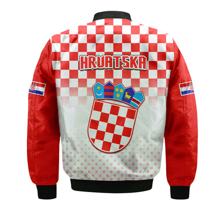 Croatia Hrvatska Football World Cup Vibe Bomber Jacket