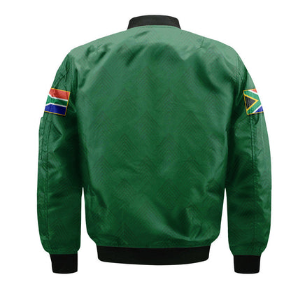South Africa National Cricket Team Bomber Jacket Proteas Sport Green Style