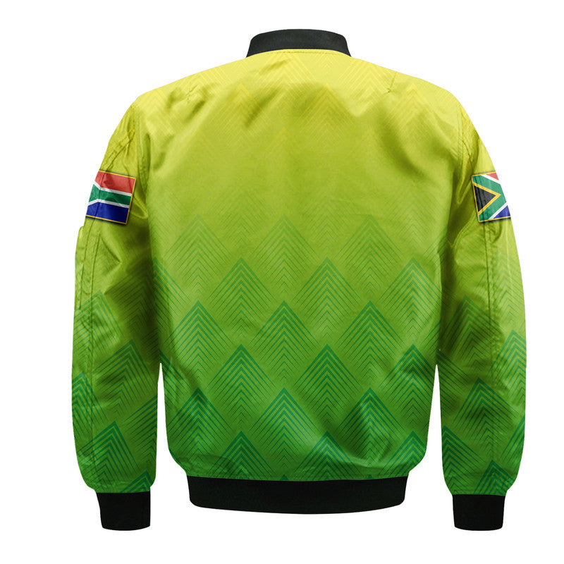 South Africa National Cricket Team Bomber Jacket Proteas Sports Yellow Style