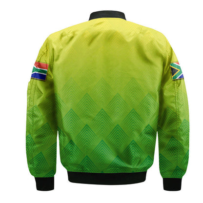 South Africa National Cricket Team Bomber Jacket Proteas Sports Yellow Style
