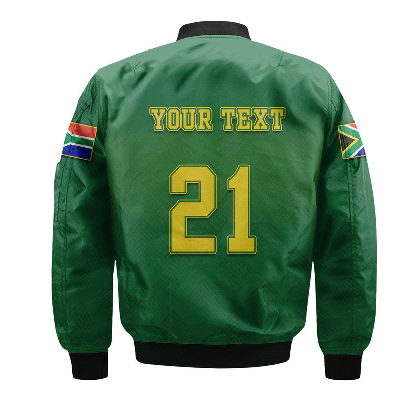 (Custom Personalised) South Africa National Cricket Team Bomber Jacket Proteas Sport Green Style