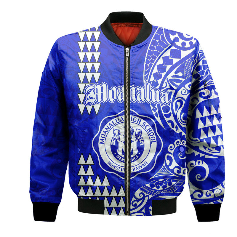 Hawaii Moanalua High School Bomber Jacket Tribal Kakau