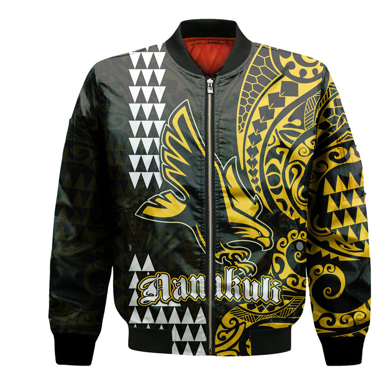 Hawaii Nanakuli High School Bomber Jacket Tribal Kakau