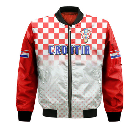 Croatia Hrvatska Football World Cup Vibe Bomber Jacket