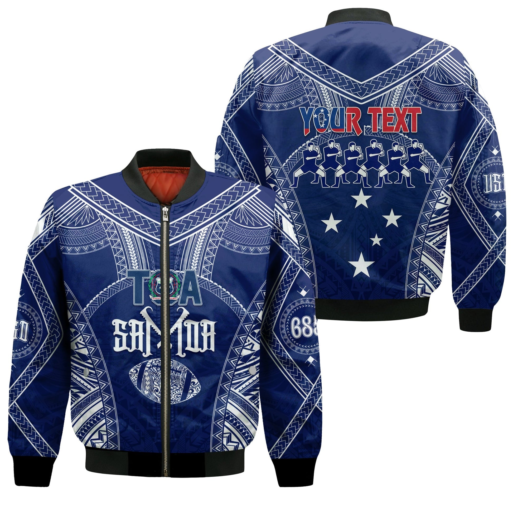 Personalised Toa Samoa Bomber Jacket 685 USO Forever
