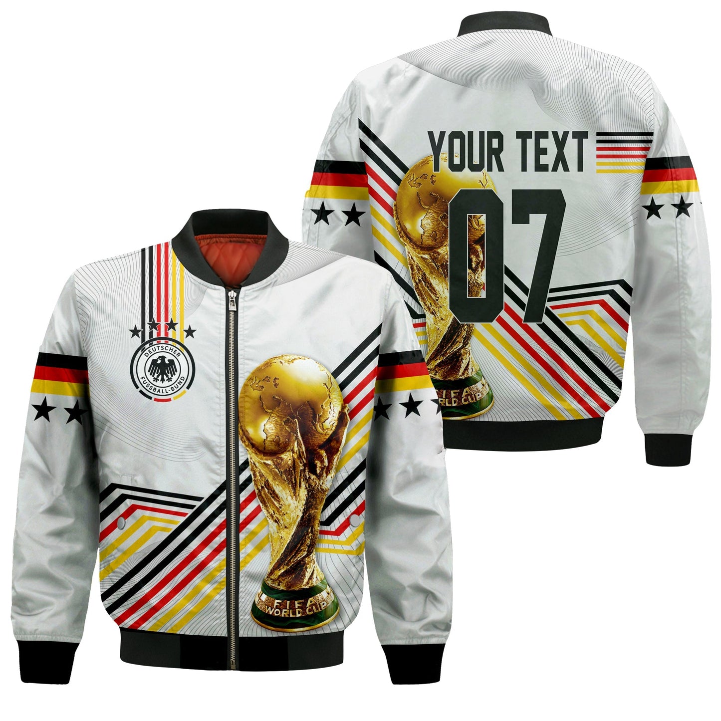 Personalised Germany Bomber Jacket World Cup 2022 - Champions