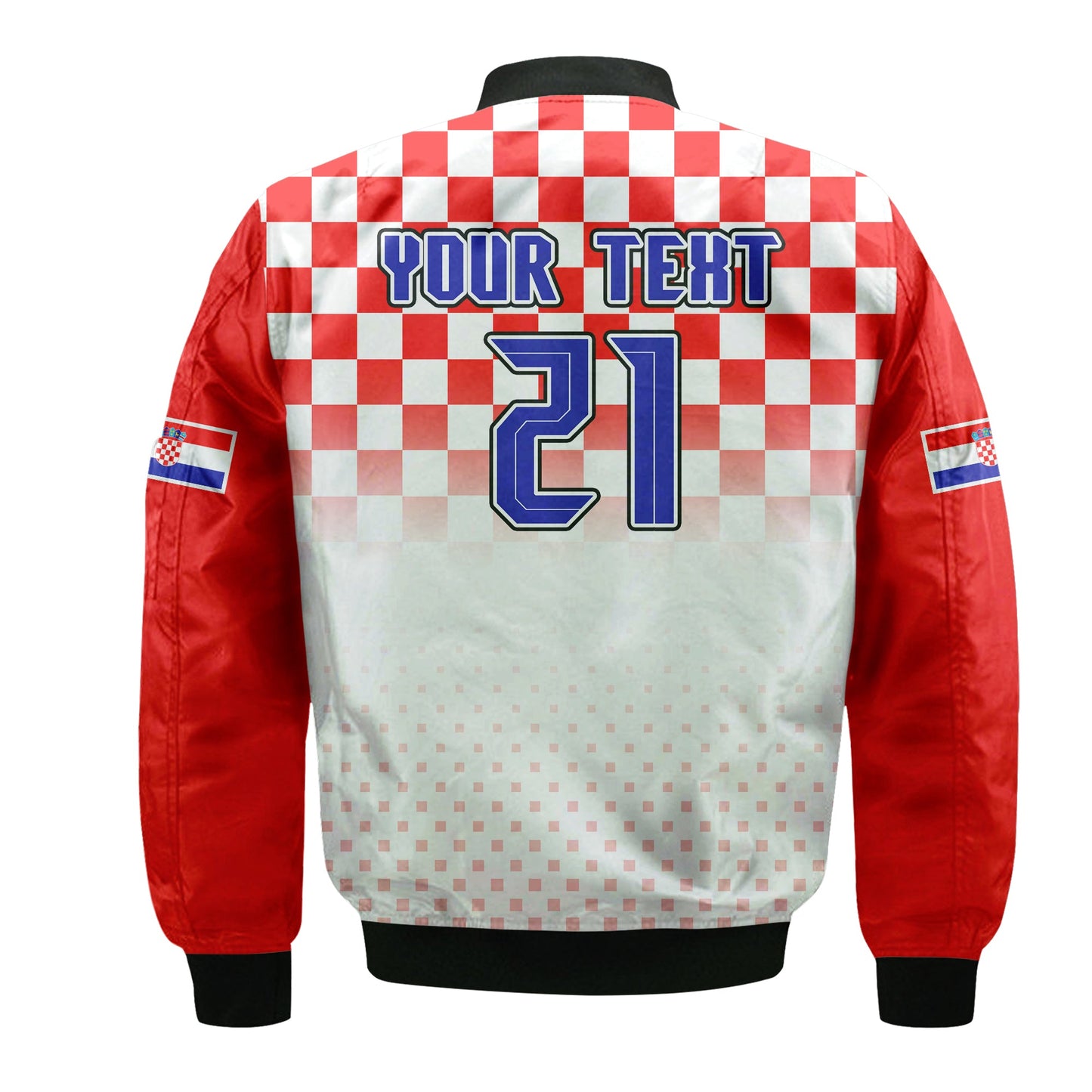 (Custom Personalised) Croatia Hrvatska Football World Cup Vibe Bomber Jacket