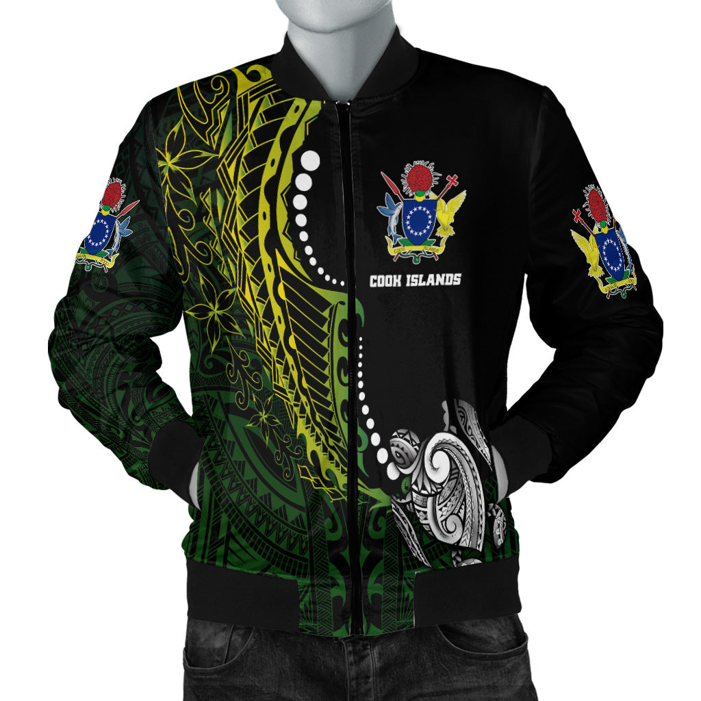 Cook Islands Men's Bomber Jacket Simple Style