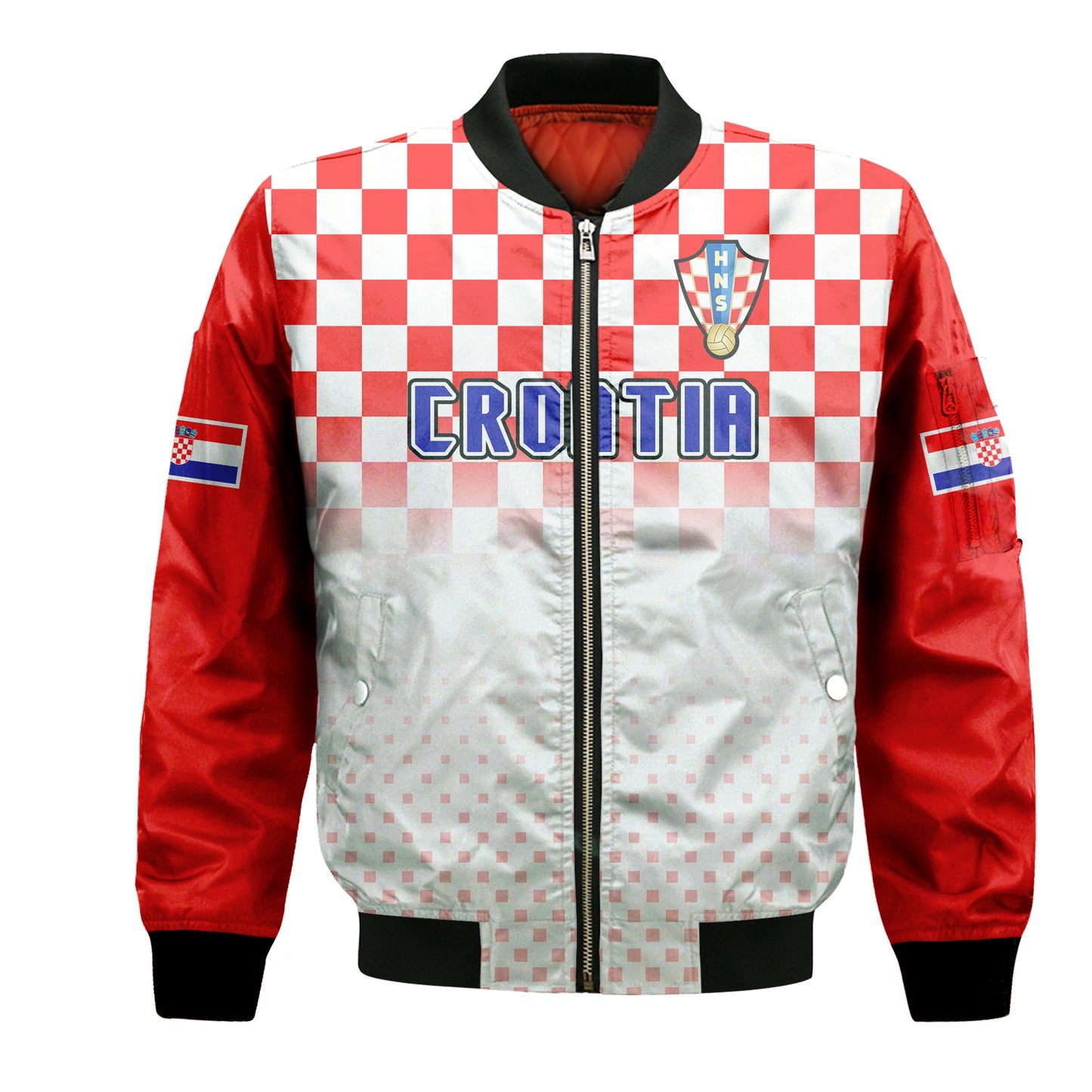 (Custom Personalised) Croatia Hrvatska Football World Cup Vibe Bomber Jacket
