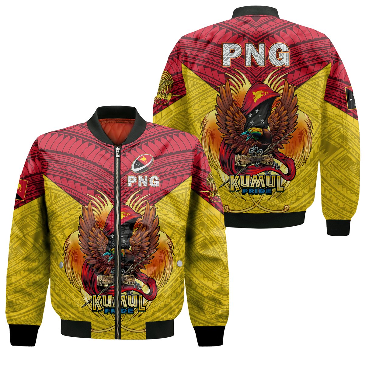 Papua New Guinea Rugby Kumul Pride Bomber Jacket