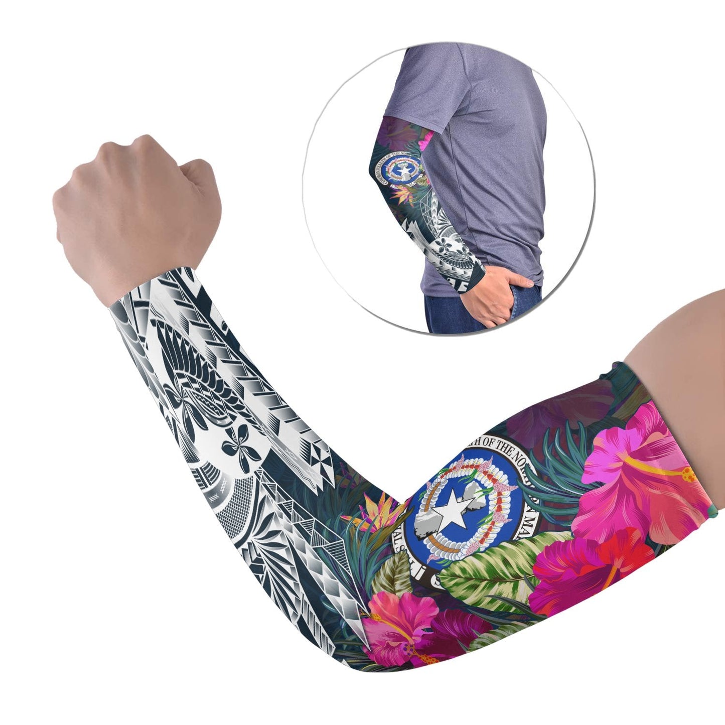 Commonwealth of the Northern Mariana Islands Arm Sleeve (Set of 2) - Summer Vibes