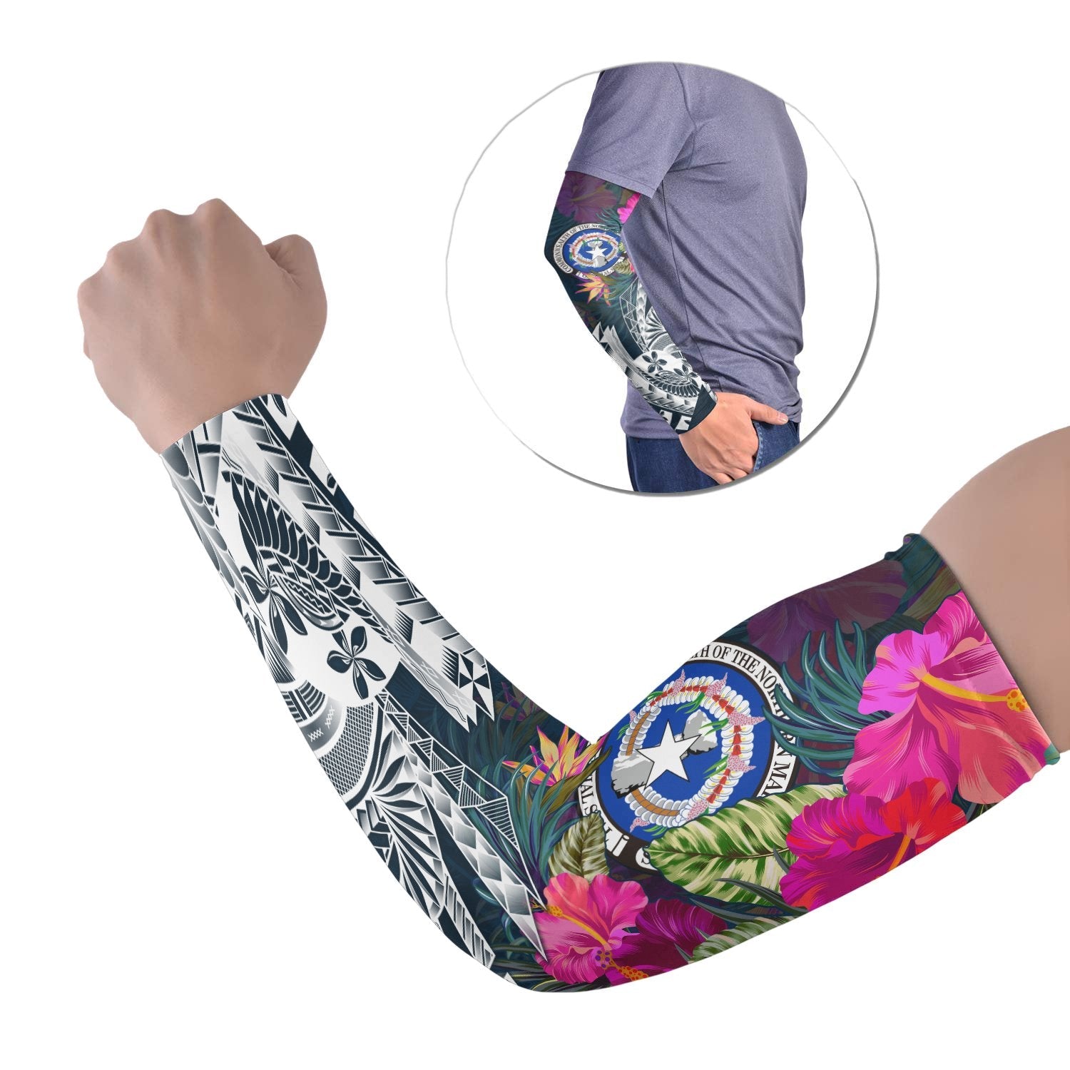Commonwealth of the Northern Mariana Islands Arm Sleeve (Set of 2) - Summer Vibes