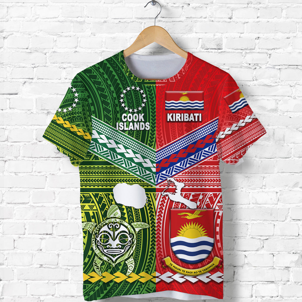 Kiribati And Cook Islands T Shirt Together