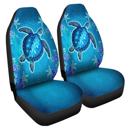 Hawaii Blue Turtle Flower Car Seat Cover Ocean Secret AH