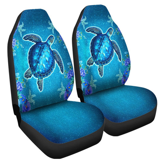 Hawaii Blue Turtle Flower Car Seat Cover Ocean Secret AH