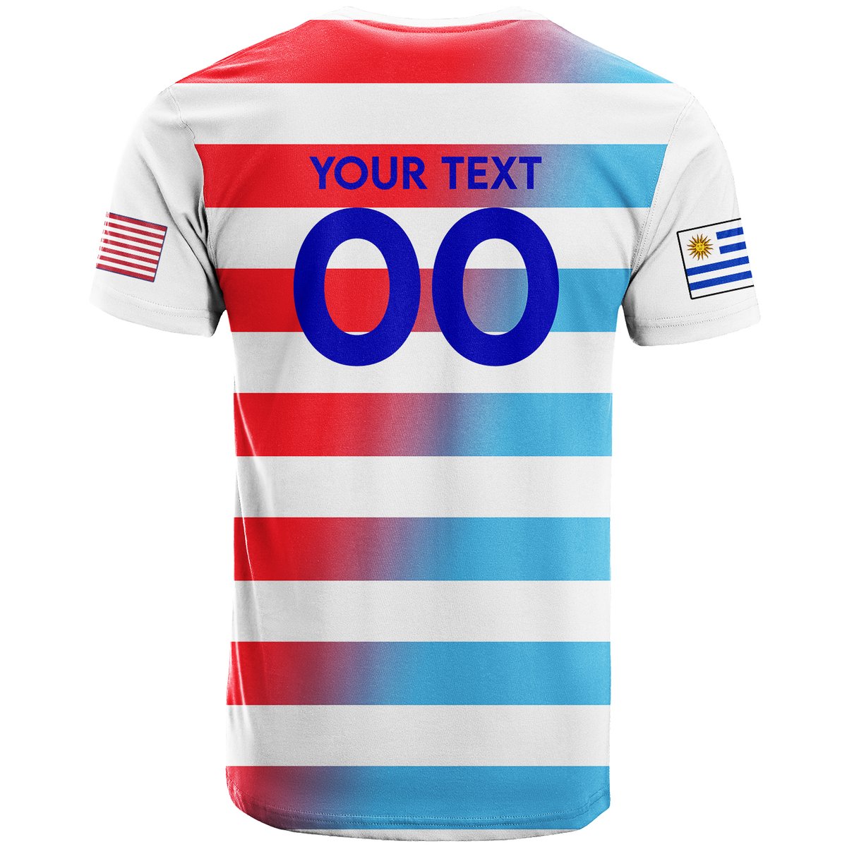 Custom USA and Uruguay T Shirt Football 2022
