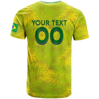 Custom Brazil T Shirt Football 2022
