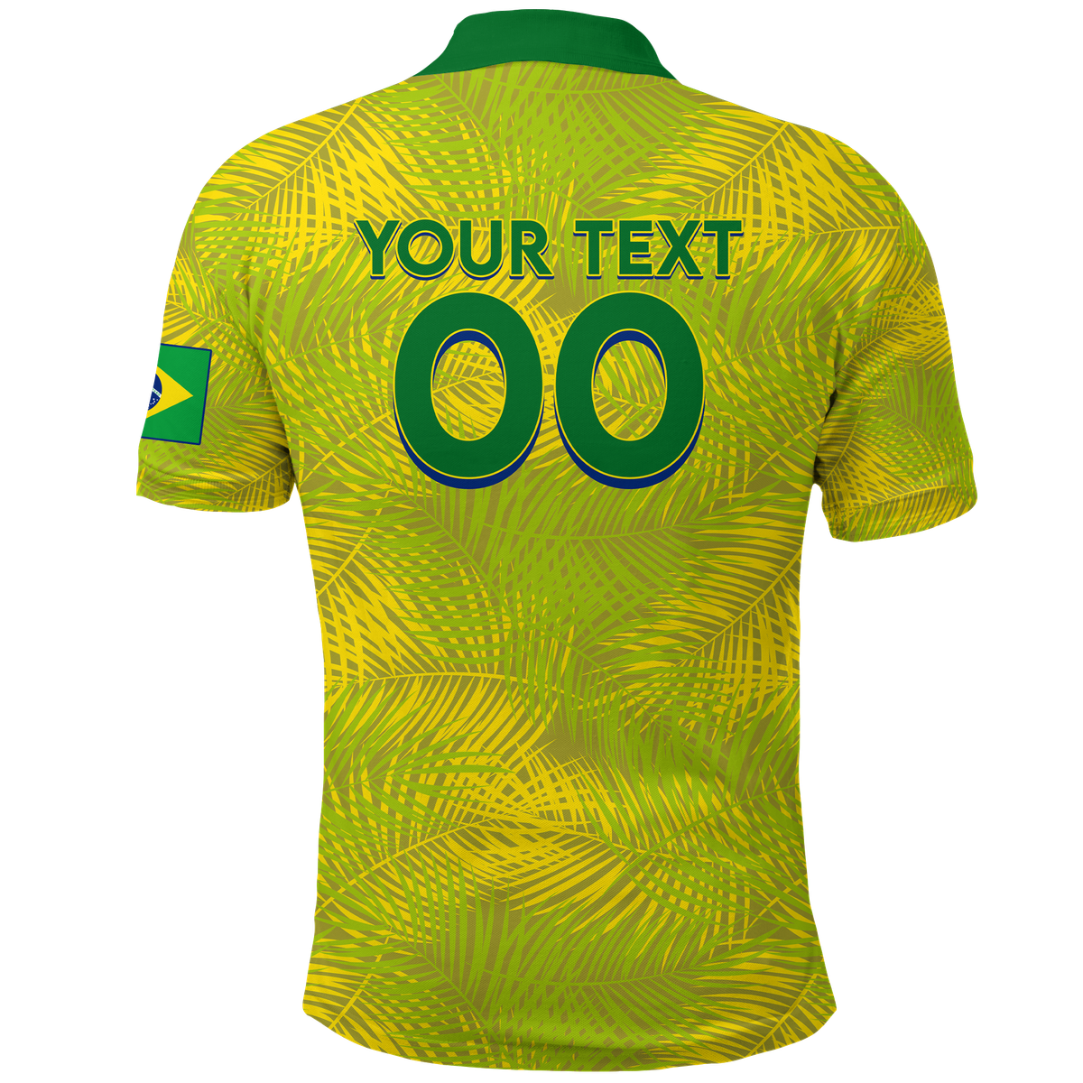 Custom Brazil Polo Shirt Football 2022