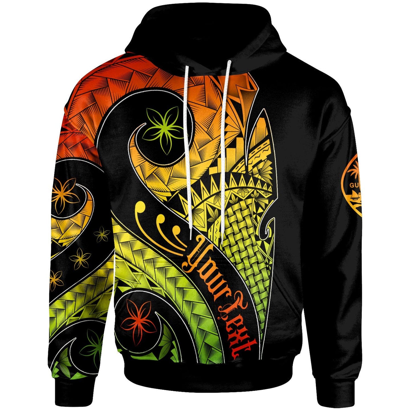 Guam Personalised Hoodie Guam Polynesian Decorative Patterns