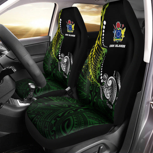 (Custom Personalised) Cook Islands Car Seat Covers Simple Style