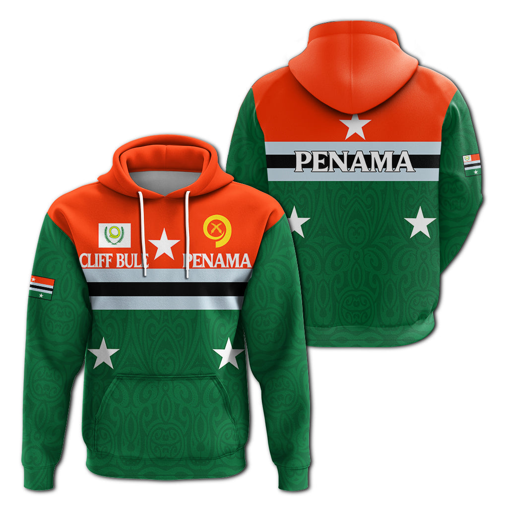 Vanuatu Cliff Bule Penama Province Hoodie Flag Style