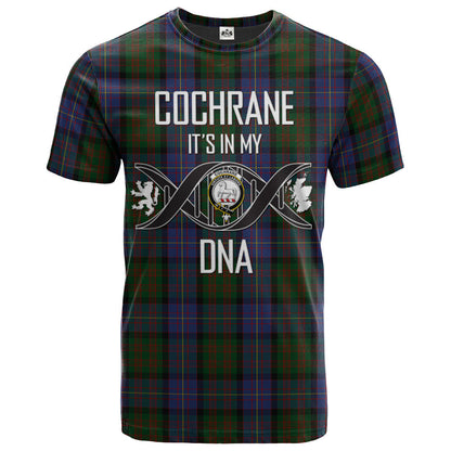 Printivon Cochrane 03 Clan DNA In Me Tartan Crest T Shirt