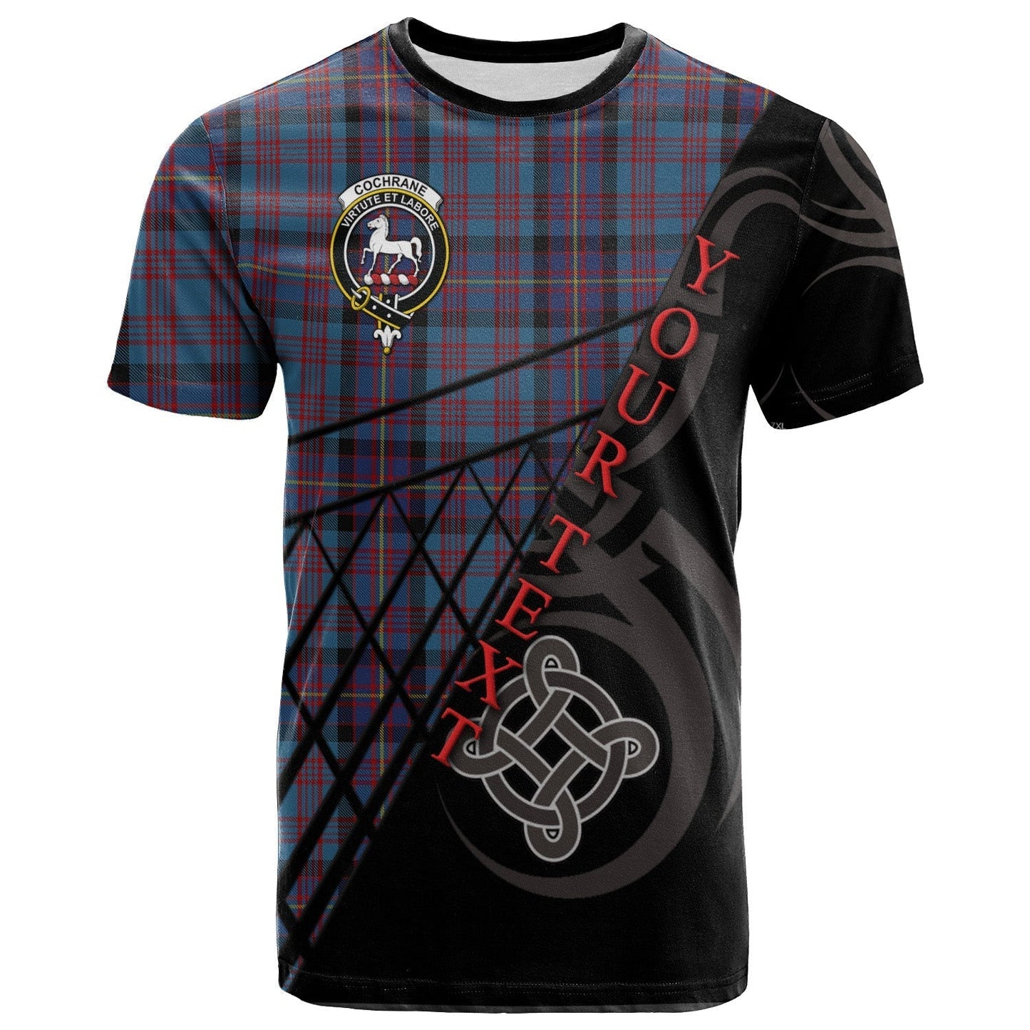 Printivon Cochrane Azure T Shirt Pattern Celtic 