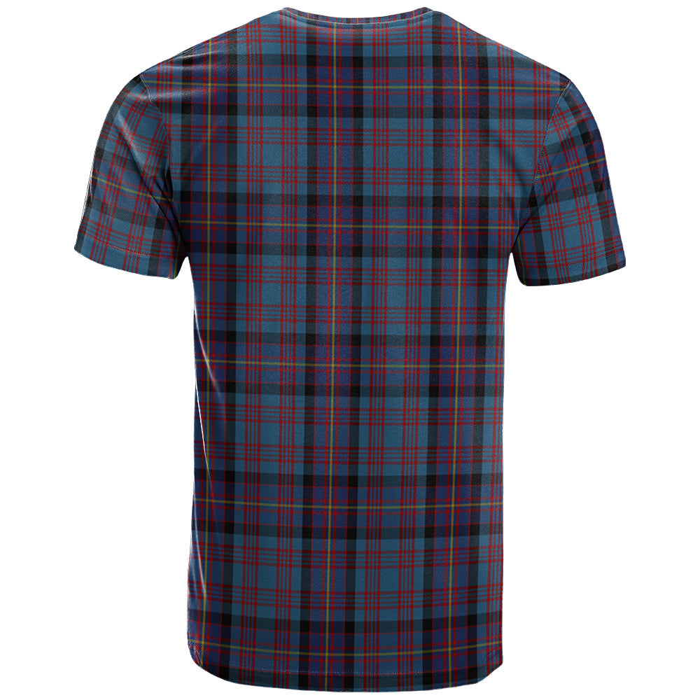 Printivon Cochrane Azure Clan DNA In Me Tartan Crest T Shirt