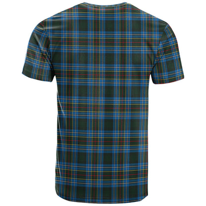 Printivon Cockburn Modern Clan DNA In Me Tartan Crest T Shirt