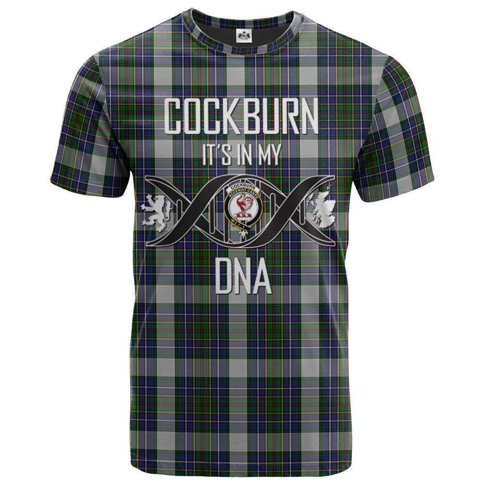 Printivon Cockburn of Ormiston Dress Clan DNA In Me Tartan Crest T Shirt