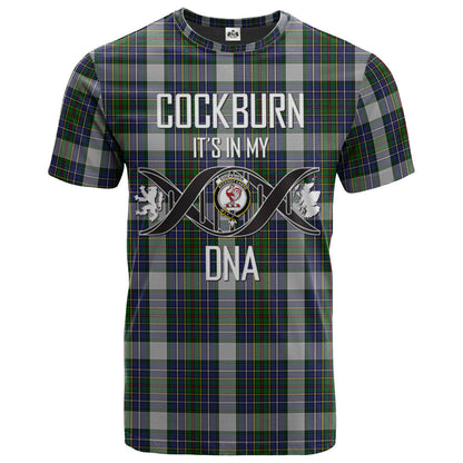 Printivon Cockburn of Ormiston Dress Clan DNA In Me Tartan Crest T Shirt