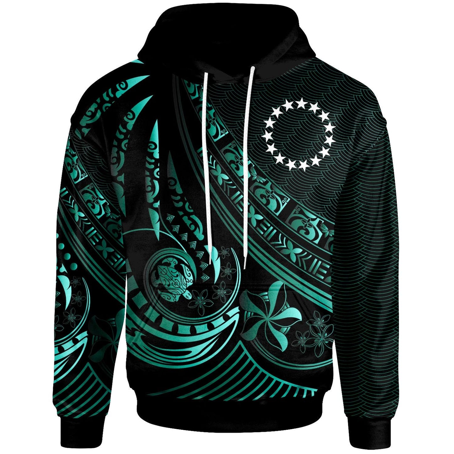 Cook Islands Hoodie The Flow Of The Ocean