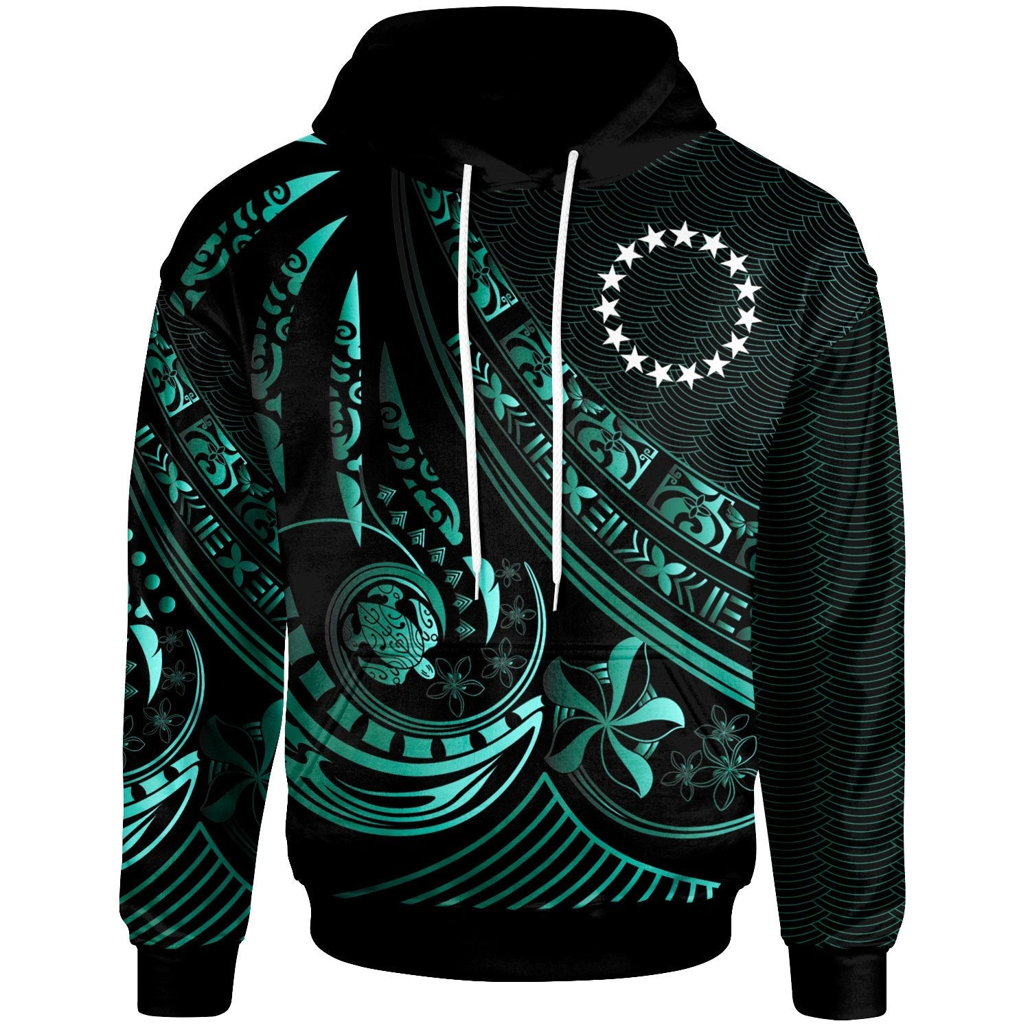 Cook Islands Hoodie The Flow Of The Ocean