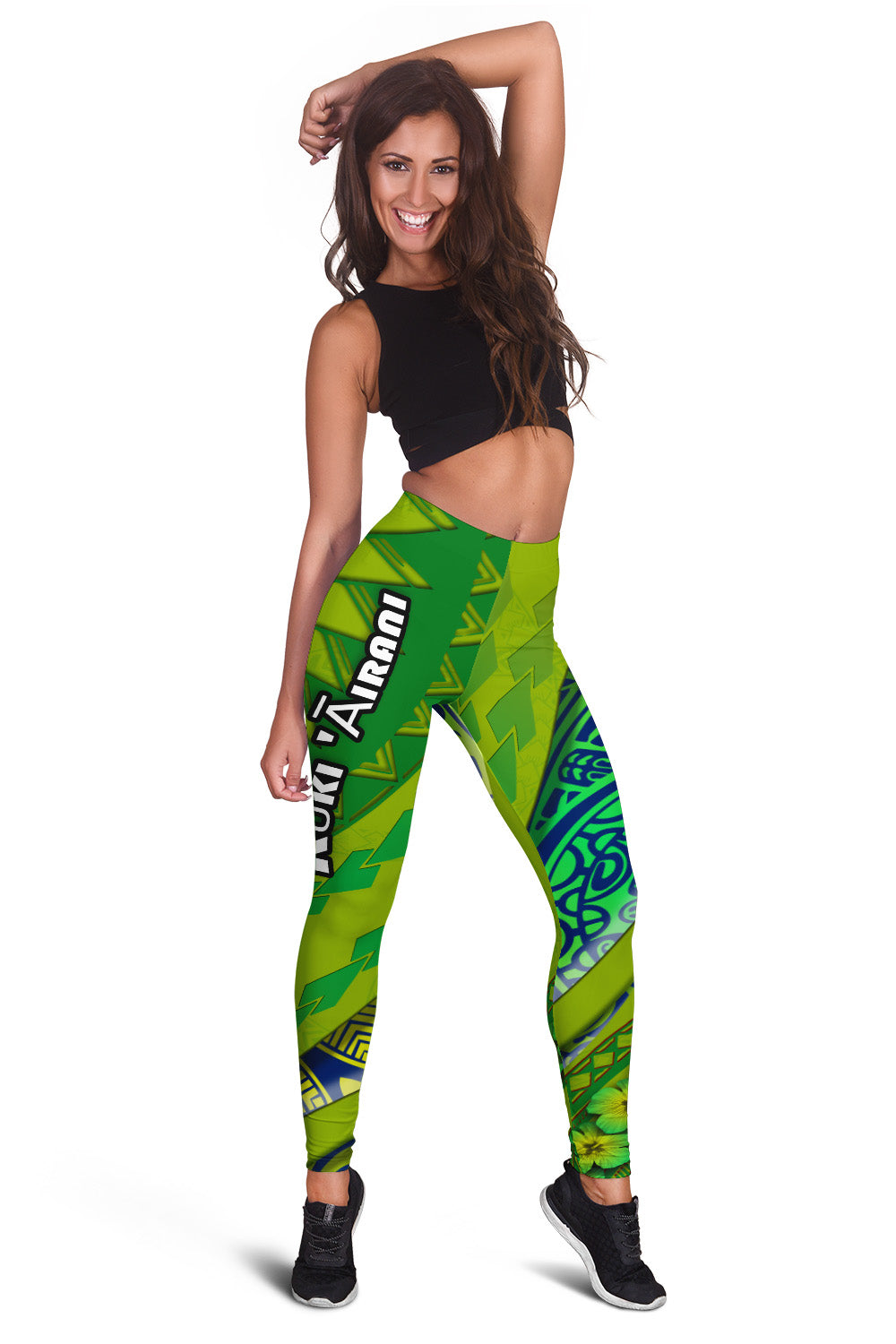 Cook Islands Women Legging Artsy Style - Green