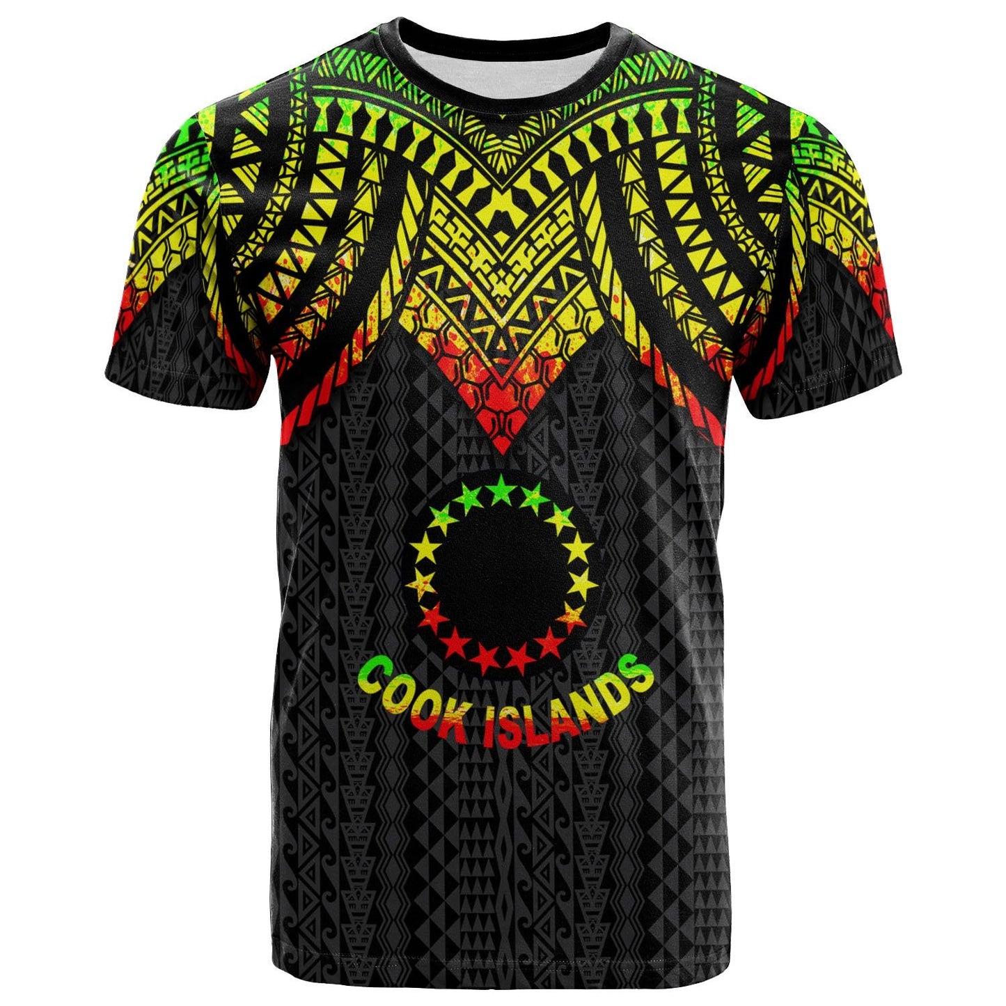 Cook Islands T - Shirt - Polynesian Armor Style Reagge